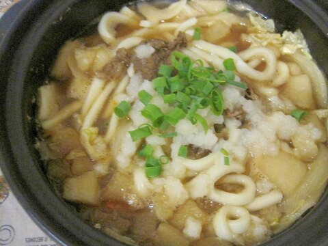 牛肉と冬瓜のおろしうどん